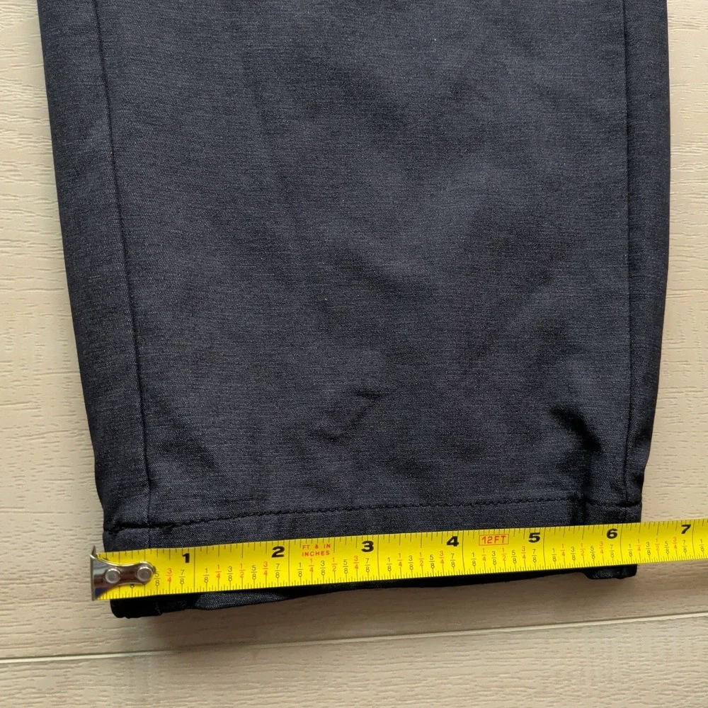 Travis Mathew Jogger Pants‎ Mens Small Black Elastic Waist Zip Pockets Golf